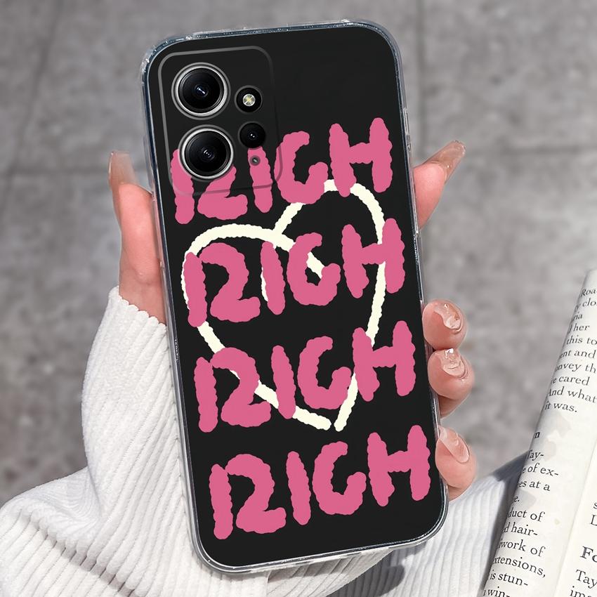 Luxury Transparent TPU Shockproof Phone Case For Redmi Note 12 11 11T Pro Plus 12S 11S 11SE 12Turbo Beautiful Girl Pattern Soft Casing For Redmi Cover
