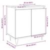 VidaXL Bathroom Cabinet Sonoma Oak 58x33x60 Cm Engineered Wood, Cabinet, Bathroom Storage Cabinet,, Furniture 849674