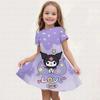 New Summer Girls Dress Fashion Cartoon Cute Cinnamoroll &Hello Kitty 3D Printing