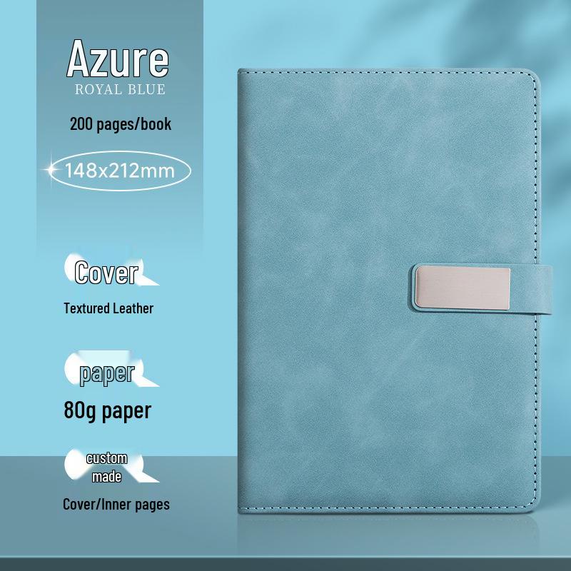 Custom Logo A5/B5 Leather Notebook Gift Set for Office Meetings