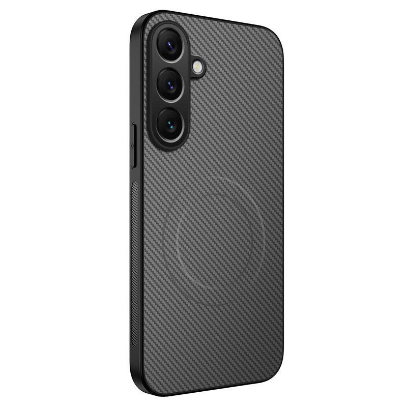 Applicable to Samsung A57 carbon fiber pattern magnetic mobile phone case A37 matte A17 anti-drop A07 protective case A56/A36