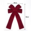 Kreative Samt-Weihnachtsschleife Rot Große Weihnachtsbaum-Schleife Anhänger Partyzubehör Mehrzweck-Weihnachtsbaumschmuck