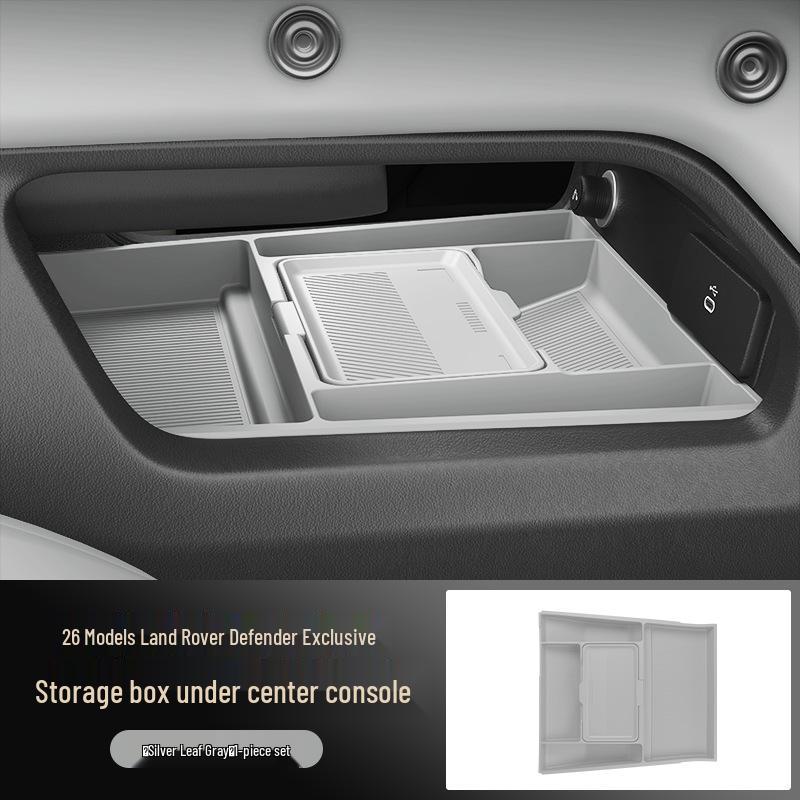 Fits 26 Land Rover Defender Models: Silicone Console Handle Cover & Storage Box - Interior Car Accessory