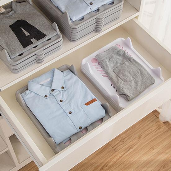 Stackable Clothes Organizer Shirt Folding Board T-shirt Divider Board Closet Organizer for Leggings Towels Jeans Sweaters Wrinkle-Free Storage
