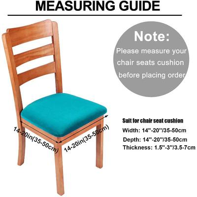 Velvet Fabric Soft Seat Cushion Covers Stretch Washable Spandex Dining Chair Cover Slipcovers For Home Hotel Banquet Living Room