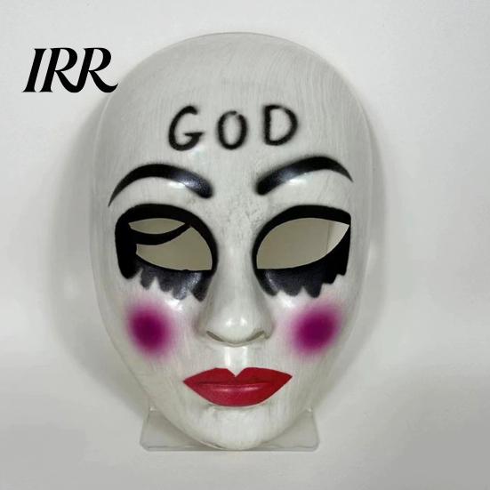Klare Sicht Halloween Gesichtsmaske Gruselig für Erwachsene, Horror Realistisch Cosplay Party Sichtfeld Zubehör, Unheimlich Vollmaske Kostüm,