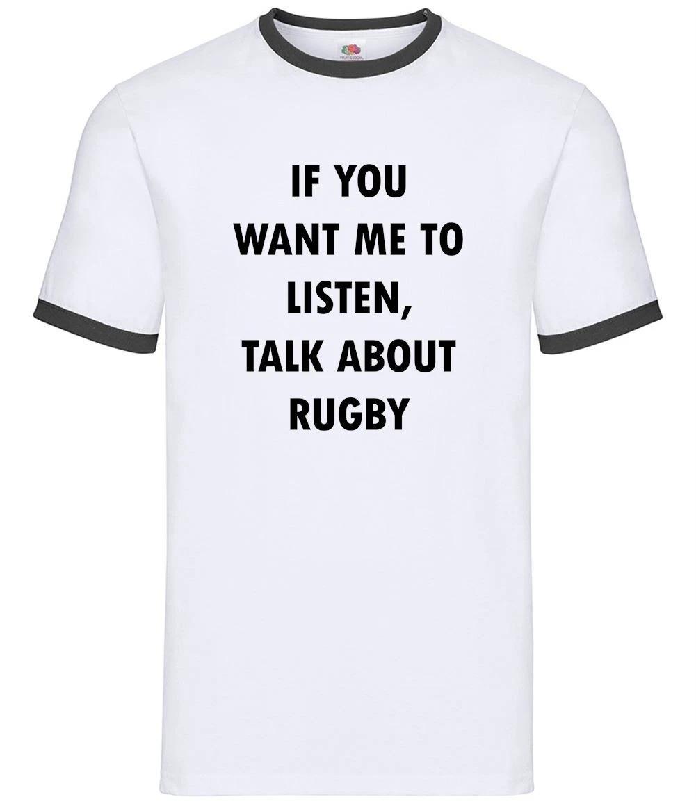 Talk About Rugby - Mens Ringer - League 6 Nations England Union Wales XS