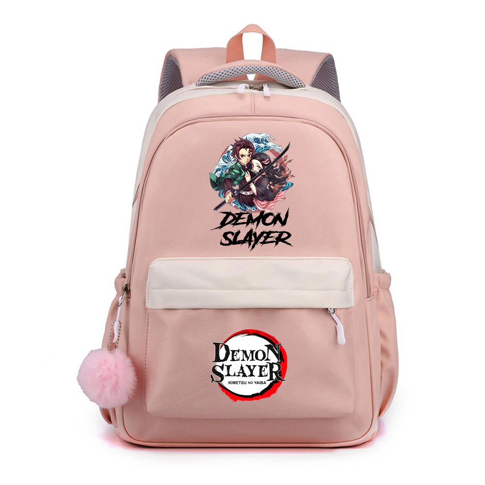 Anime Demon Slayer Printed Backpack for Teenger Student Girl Boy Schoolbag Bookbag Gift Women Large Capacity Waterproof Travel Bag Mochila