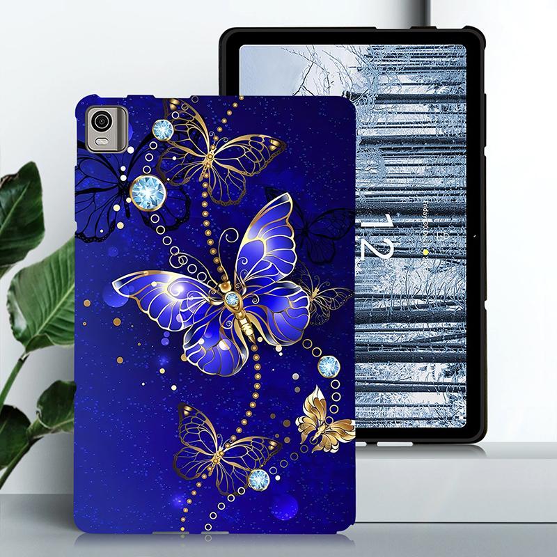 Silicone Tablet Case For For Nokia T21 10.4inch 2025 Stand Cover Nokia T10 8.0 2025 PU Flexible Soft TPU Black Shell Back Cover