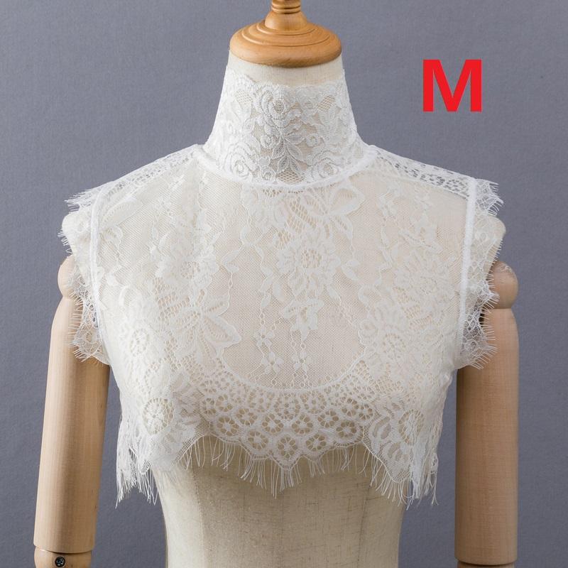 Elegant Black Fake Collar Lace Elegant Women Fake Half Shirt Detachable White False Collars Woman Neckwear Clothing Accessories