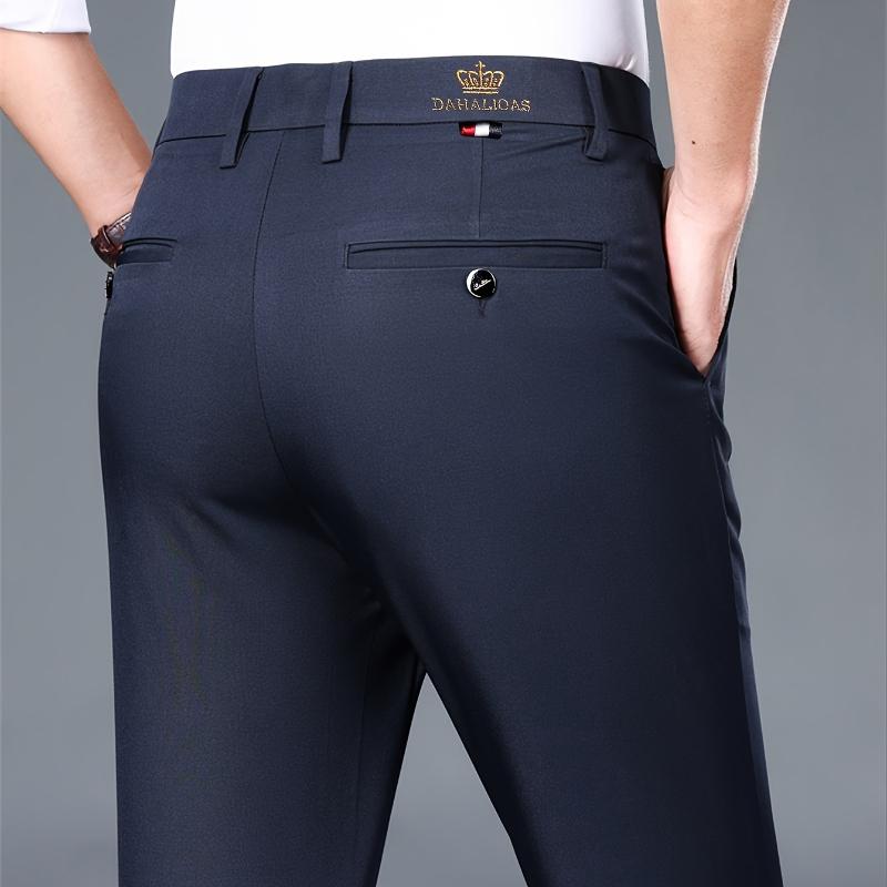 Men'S Professional Business  Pants,  Formal Pants, Casual Trousers, Loose And Versatile Casual Straight-Leg Suit Pants for Office Workers