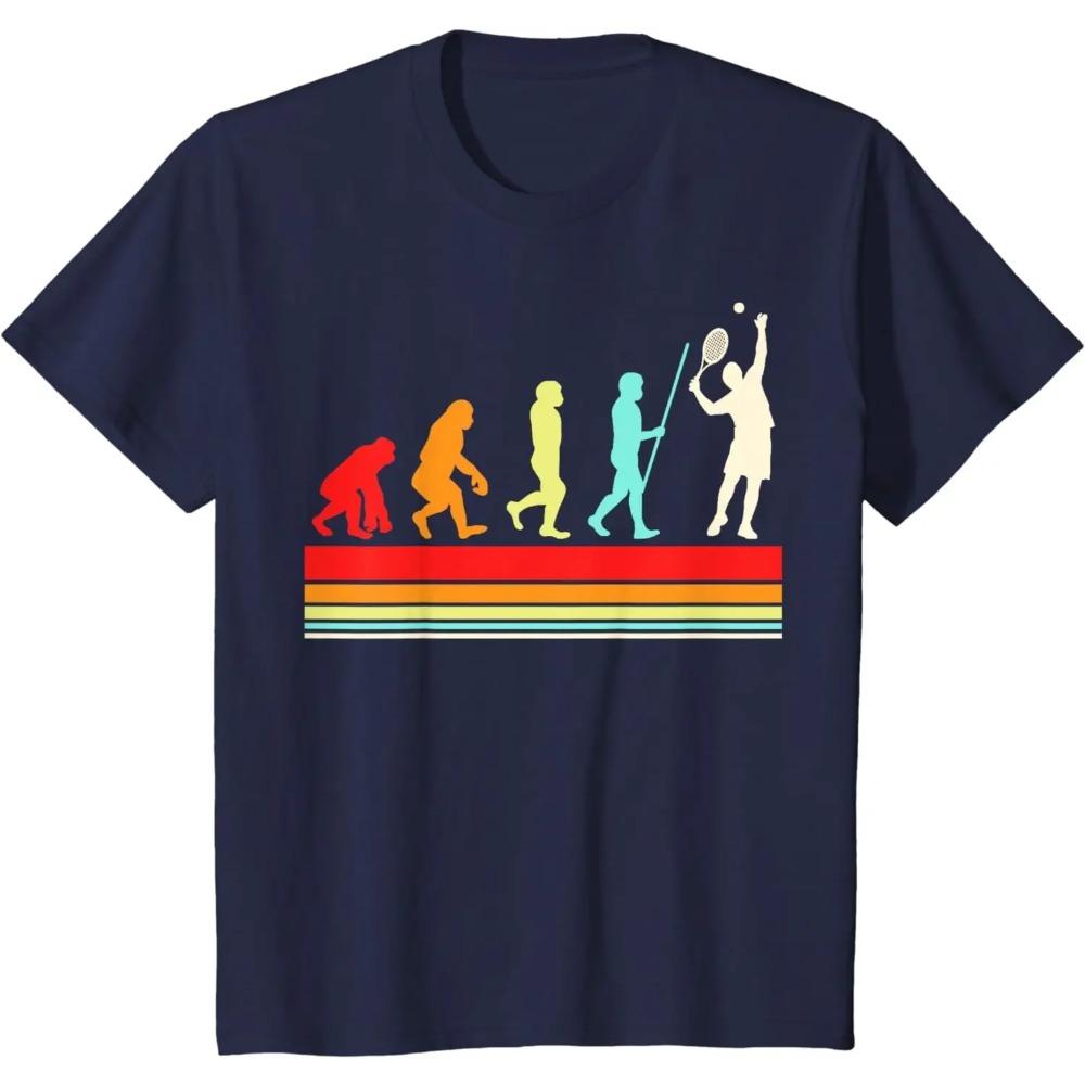 Padel Evolution Lustiges Padel-Design Geschenkidee Tennis Padel Tennis T-Shirt Lustige T-Shirts Kurzarm T-Shirt T-Shirt für Männer