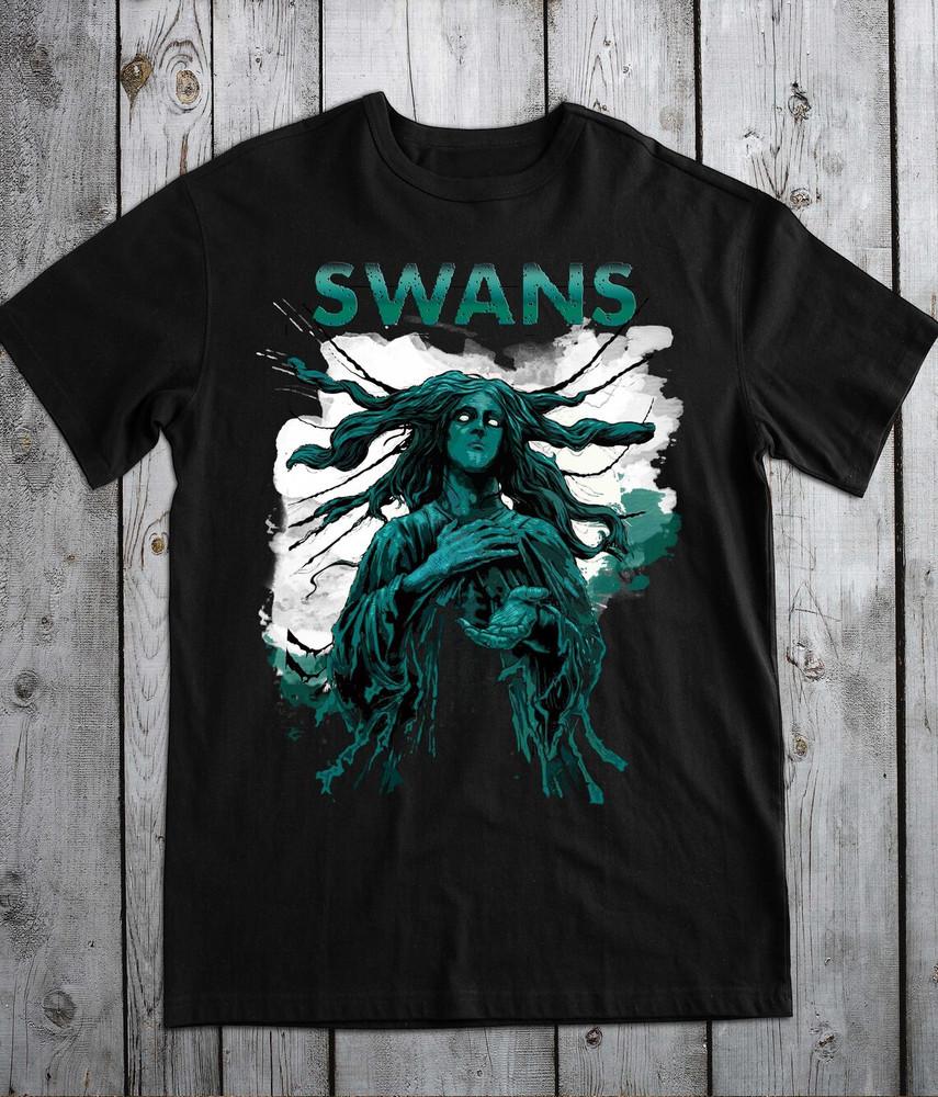Футболка с коротким рукавом Swans Band Michael Gira Полный размер S-5XL Унисекс Футболка XL