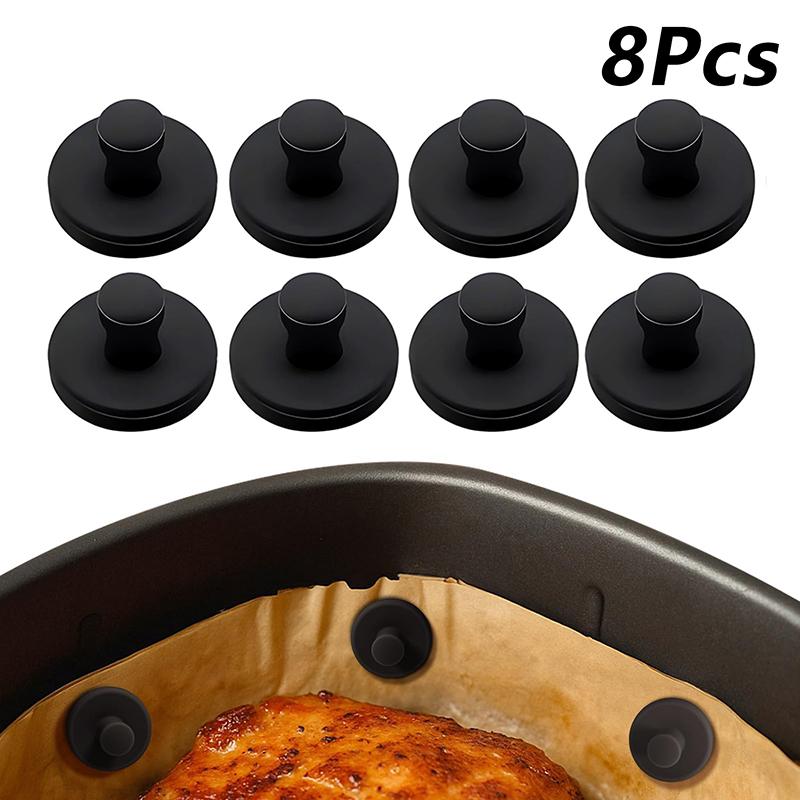Air Fryer Magnet Silicone Buckle Air Fryer Magnetic Silicone Clips Parchment Paper Used To Control The Air Fryer Can Be Reused