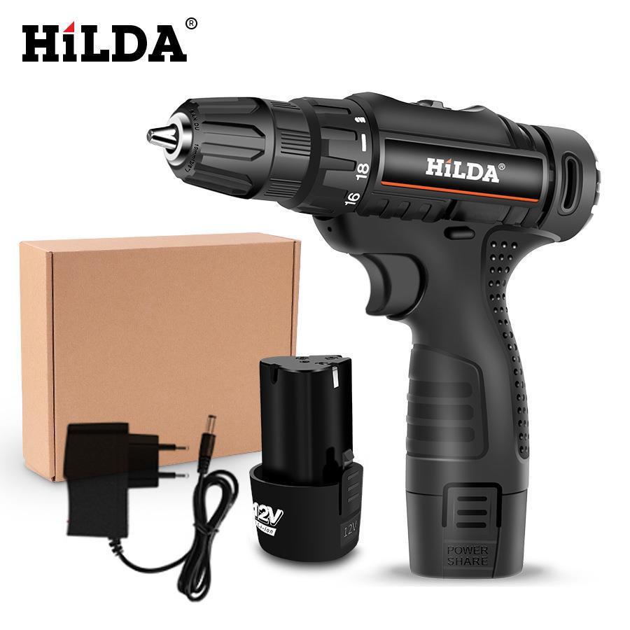12V Dual-Speed Rechargeable Lithium Electric Drill & Screwdriver