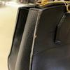 [Pre-Owned] City Steamer Logo Lock Leather Shoulder Tote Bag Medium - Very Good #RP3PI8