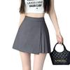 Irregular Pleated Midi Skirt - Women's High Waist Slimming A-Line Skort (Summer 2025)