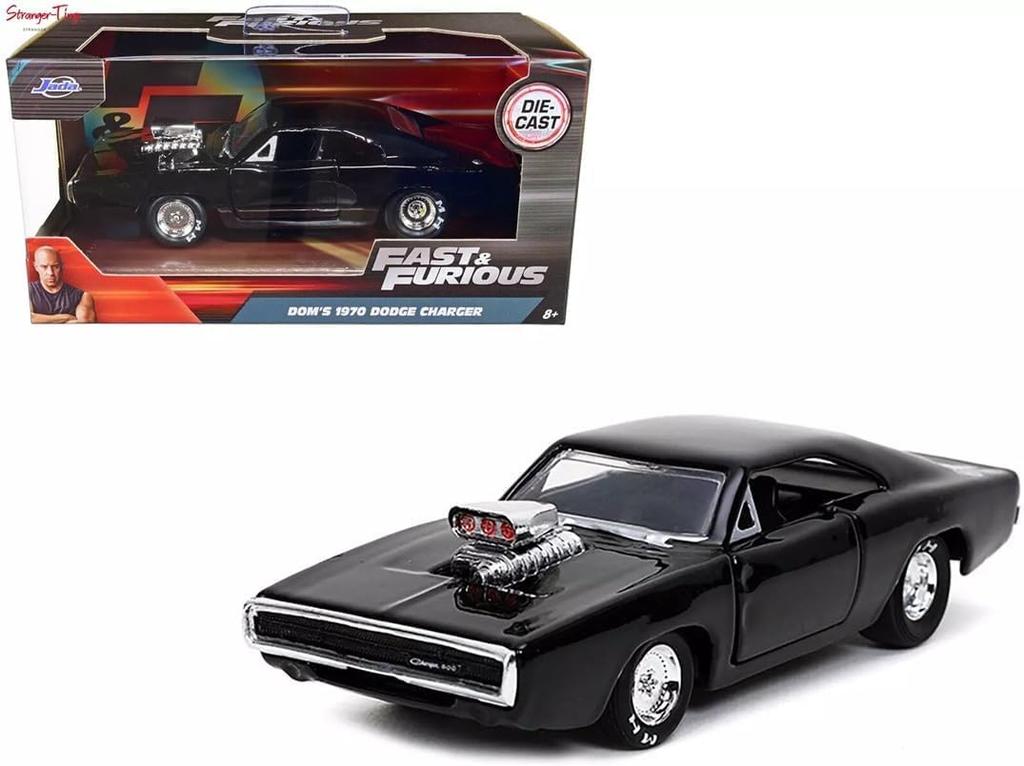 JADA Scale Fast Furious Dodge Charger 1970 Black Charger Diecast Car 1/32 & F&F [Used]