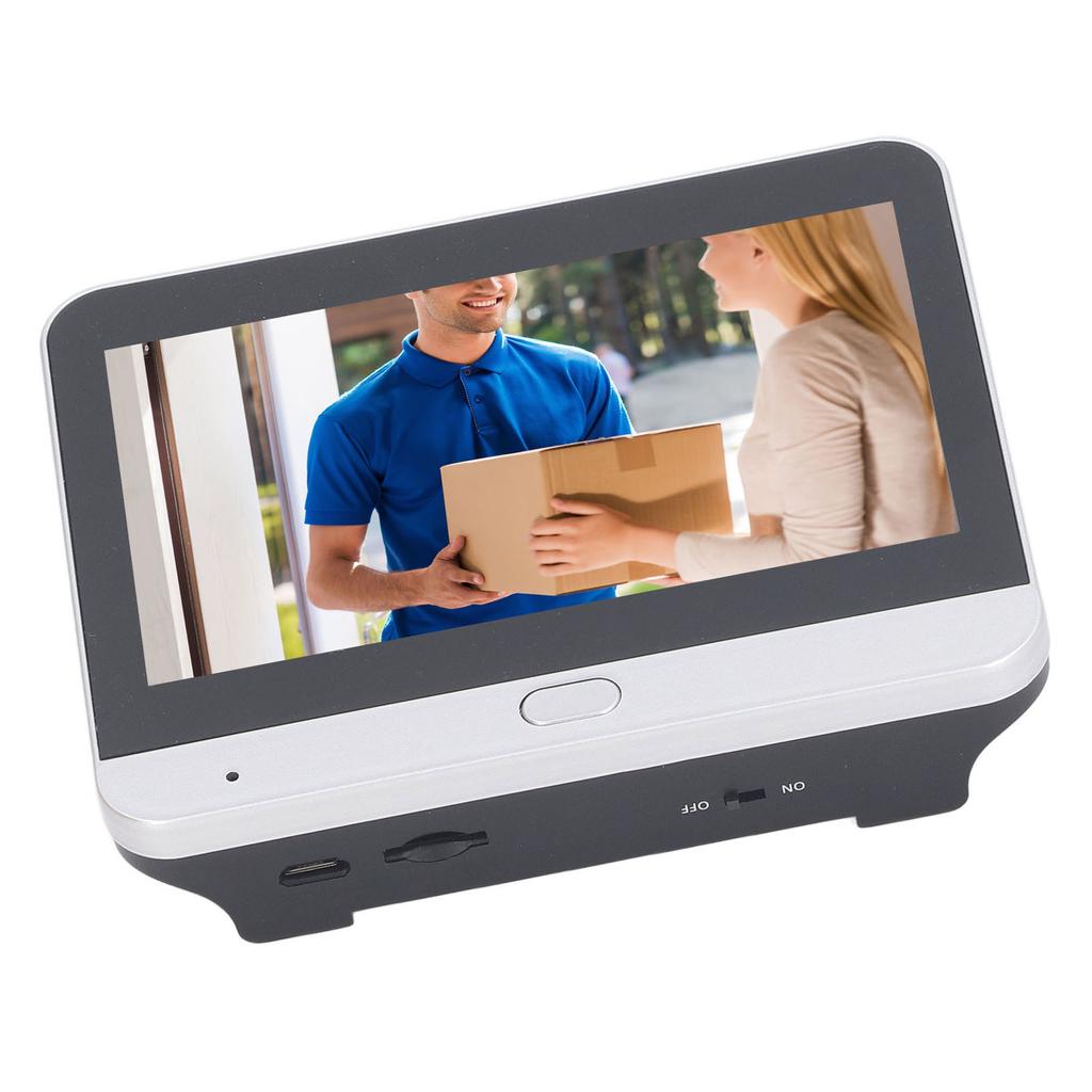 Smarte Video-Türklingel 4,3 Zoll 1080P Drahtlos 2-Wege-Intercom PIR-Bewegungserkennung Wiederaufladbar WiFi