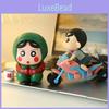 Creative Pvc Motorcycle Shinnosuke Figure Cute Quirky Desktop Decoration Gift Idea
