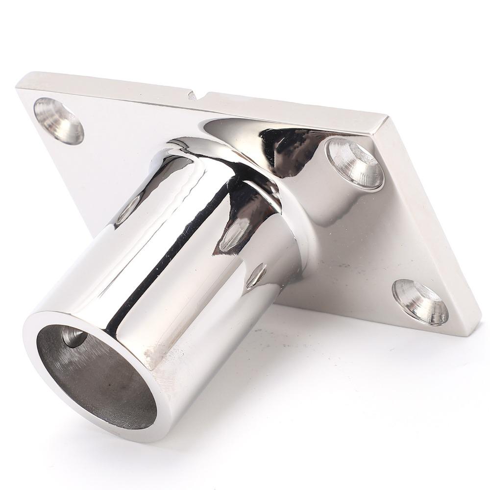 90 Degree Stanchion Base Marine Grade Tube Base Durable Handrail Fitting  Yacht