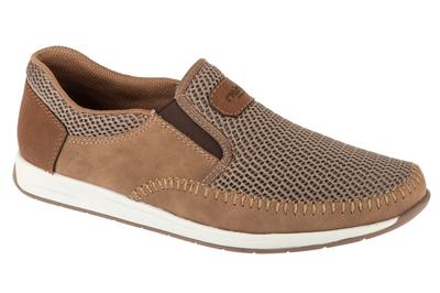 Moccasins 11954, Mens Brown Half Shoes