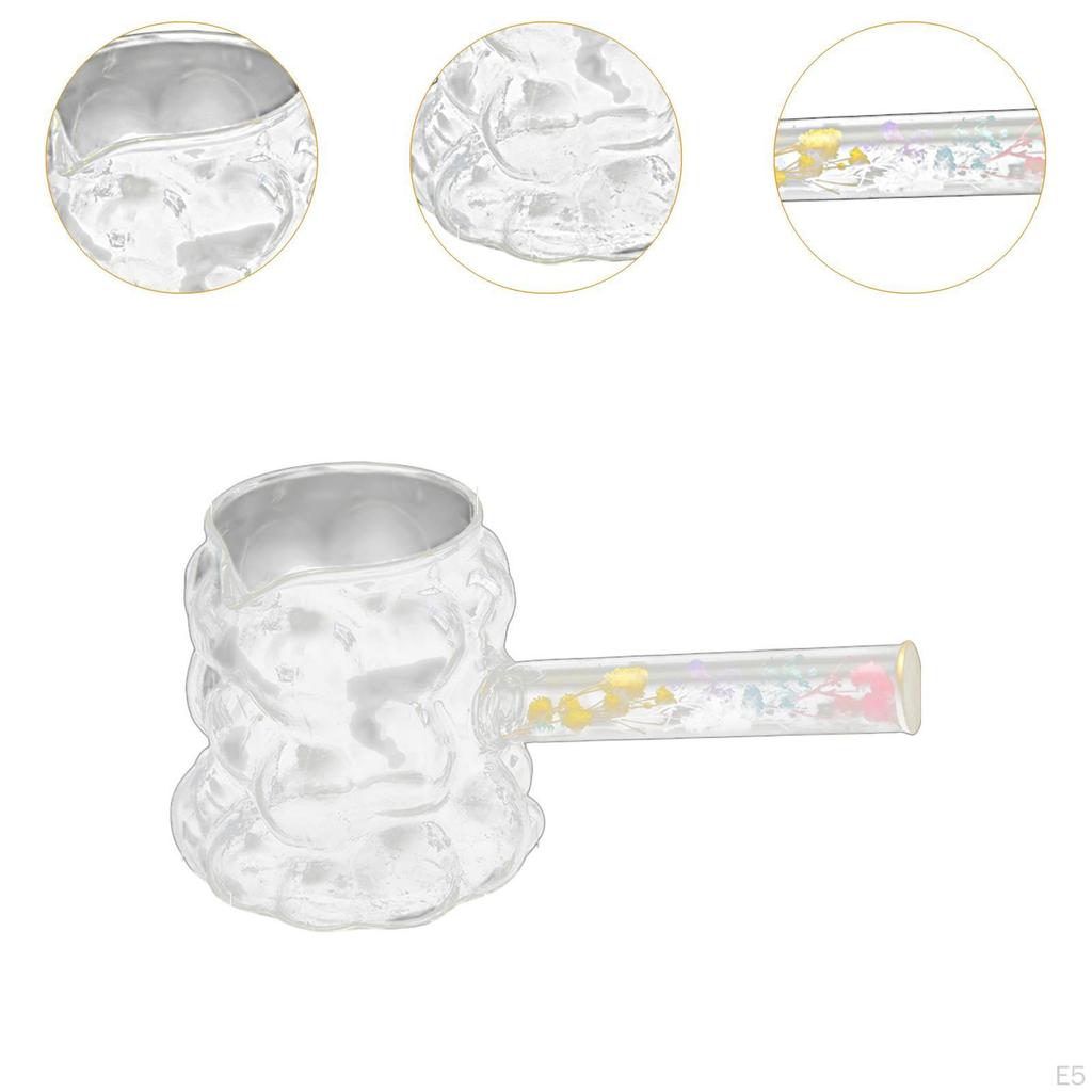 Clear Glass Pitcher Teapot with Handle Household Water Kettle Coffee Pot for Fruit Juice