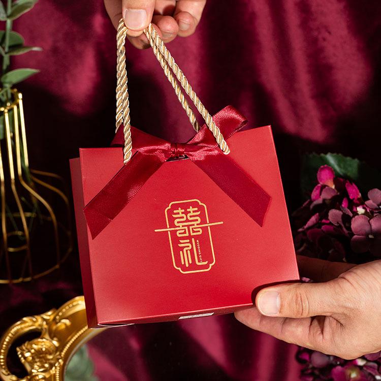 Cross-Border Wedding Favor Gift Bag - Creative Fresh White Candy Box Packaging