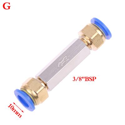 Pneumatic Check Valve Od Hose One Way Valve Air Compressor Pipe Fitting Adapter