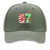 Christmas  Candy Cane Numbers Reindeer Snowflakes Sandwich Baseball Cap Sun Cap Outdoor Workouts Hat