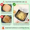 Air Fryer Paper Disposable Airfrying Baking Paper Round Square Air Fryer Liners Non-Stick Air Fryer Disposable Paper 50/100/200pcs