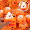 Halloween Themed Pop‑Up Squeeze Toy Pumpkin Skull Shape Fidget Stress Relief Toy Decompression Venting Desktop Decor Party Gift