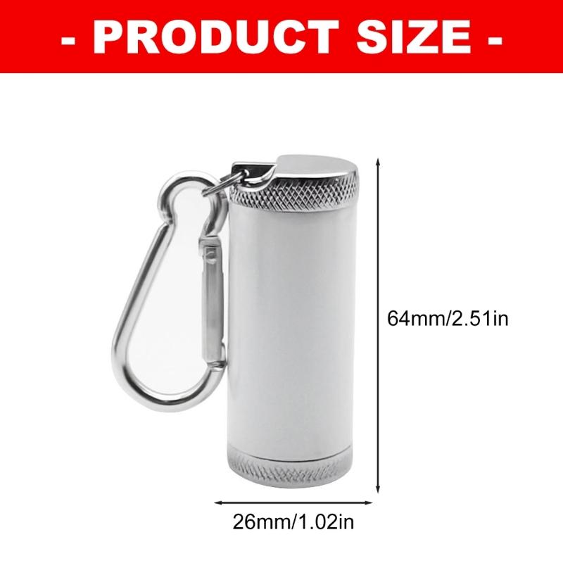 Portable Sealed Ashtray Mini Pocket Design Aluminum Alloy Holder Prevents Ashing Flying For Travel Outdoor Activity