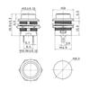 5/20Pcs 2Pin ON-OFF 16mm Round Push Button Switch R13-507 Momentary Power Switch