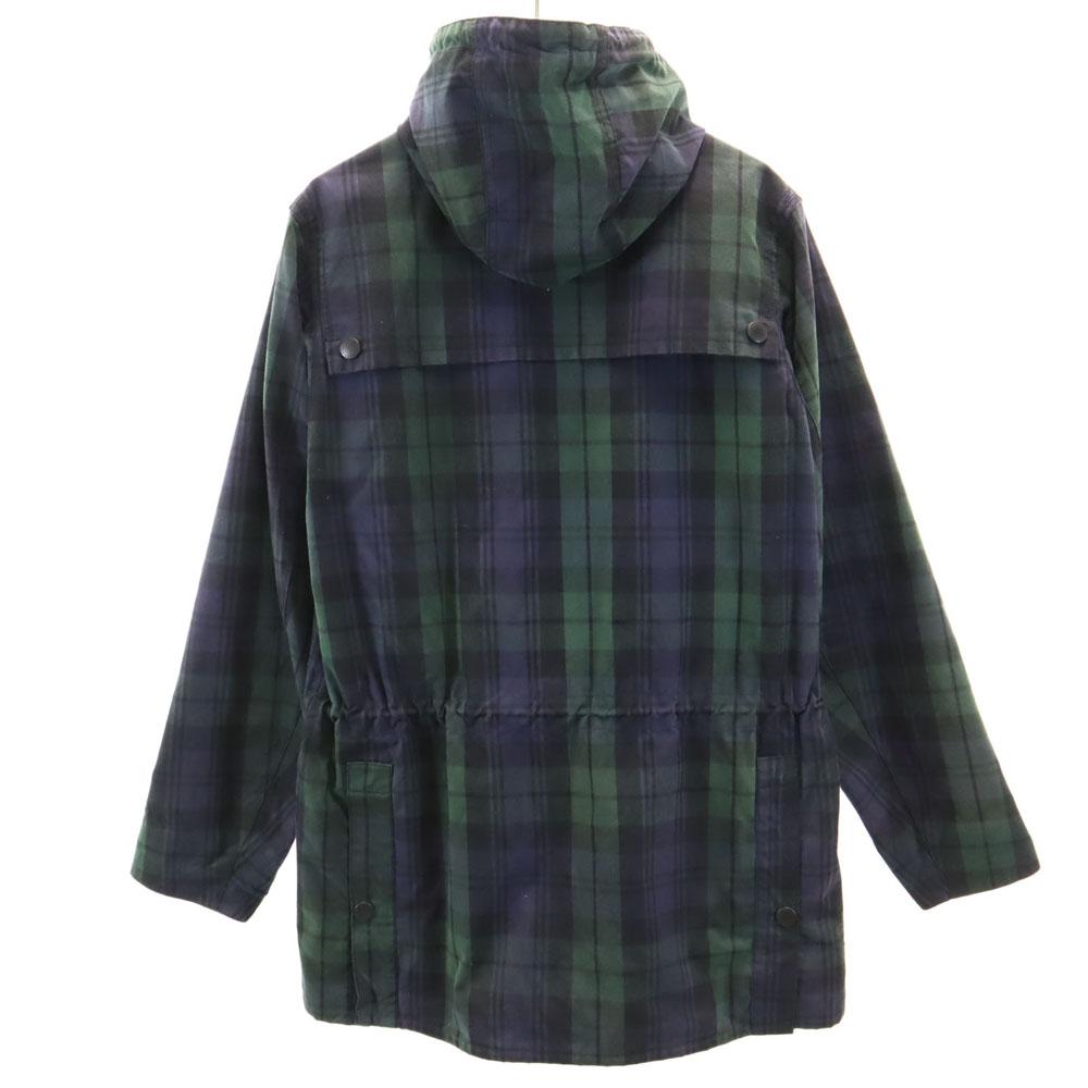 Barbour Made in Bulgaria Black watch SL DURHAM oiled jacket 38 Navy other Men's Used