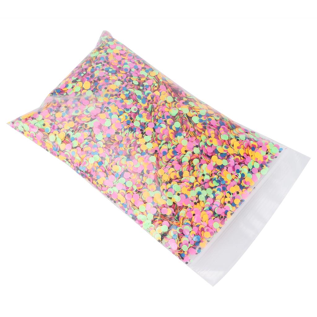 Circle Shape Chunky Glitter Cosmetic Nail Art Flakes Festival Crafts Sequins 50g