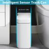 White Touchless 15l Smart Sensor Trash Can – Electronic Bathroom Garbage Bin With Automatic Bagging Smart Home Compatible