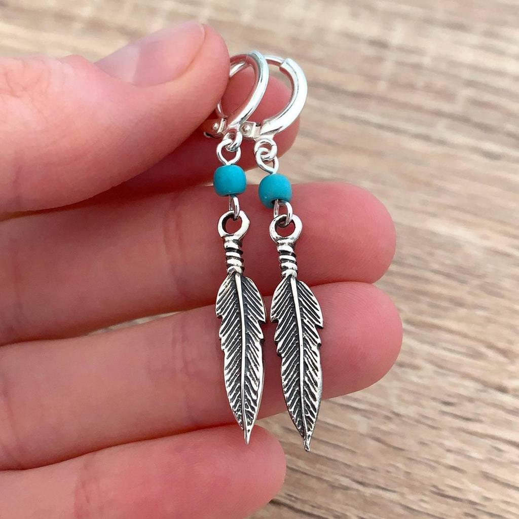 Bohemian Feather Earrings - Cross-border Foreign Trade Jewelry