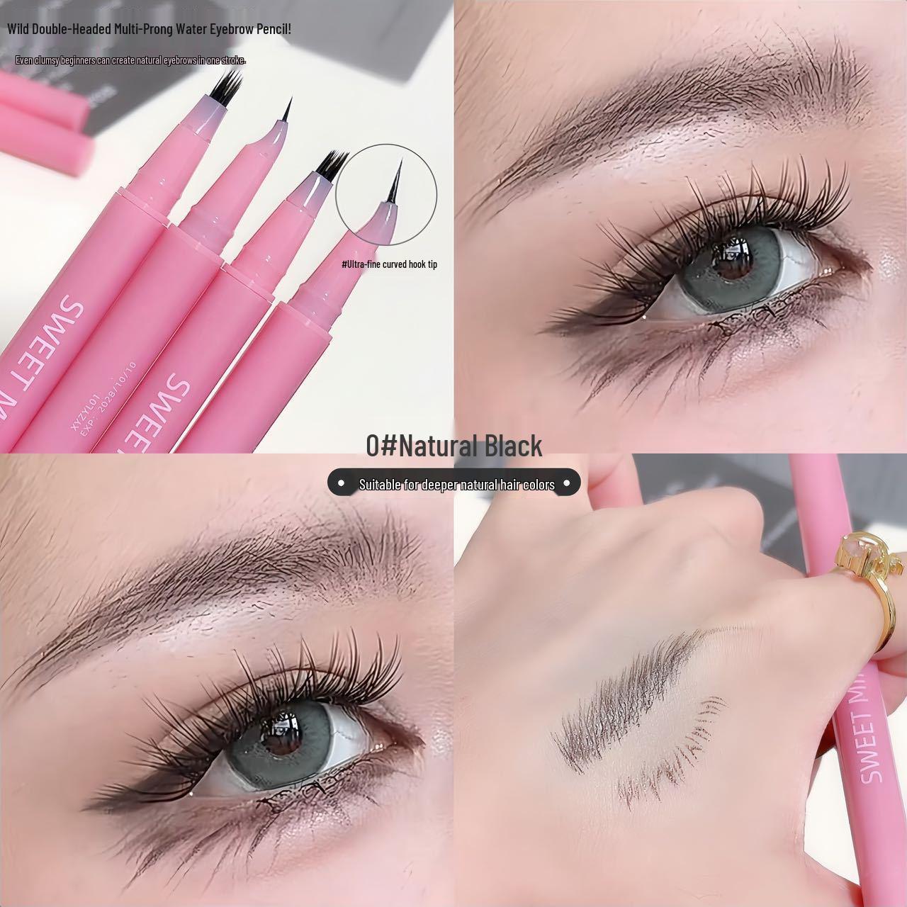 

SweetMint Dual-Ended Water-Based Brow Pencil: Natural, Silky Strokes for Bold, Defined Brows.
