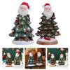 Mini Resin Christmas Tree Ornament for Holiday Decor Charming Desktop Decoration for Home Office Classroom and More