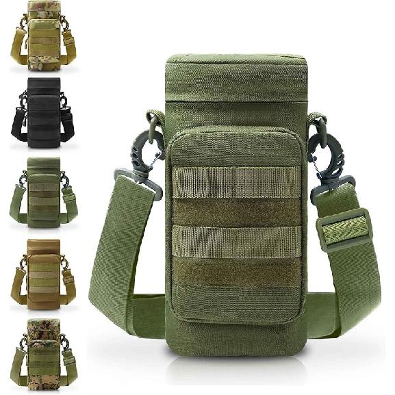 Tactical Water Bottle Pouch, Military Army Molle Water Pouches Carrier Holder for Hiking Camping Outdoor Sport Travel