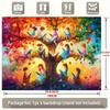 2D plane 1 piece of autumn reading tree party banner suitable for family room and seasonal party background