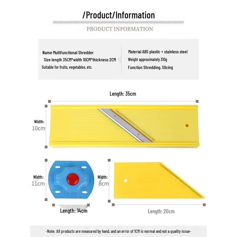 Multifunktionaler 4-in-1 Gemüsehacker & -schneider