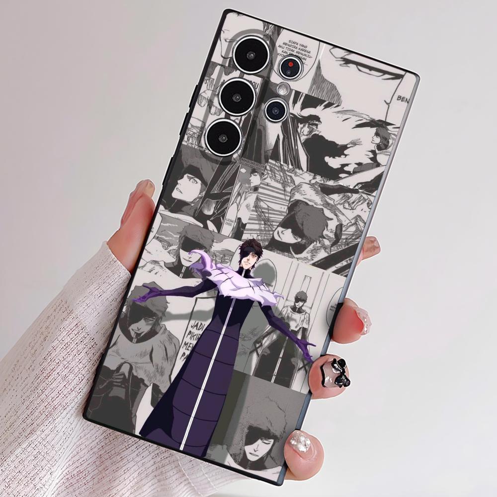 Аниме A-Айзен Сосукэ S B-BLEACH Чехол для телефона Samsung Серия S S21 S22 S23 S24 S25 FE Plus Ultra ТПУ Мягкий Приятный для кожи Чехол samsungS25
