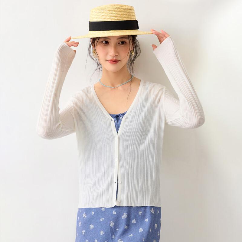 Women s V-Neck Ribbed Knit Cardigan M