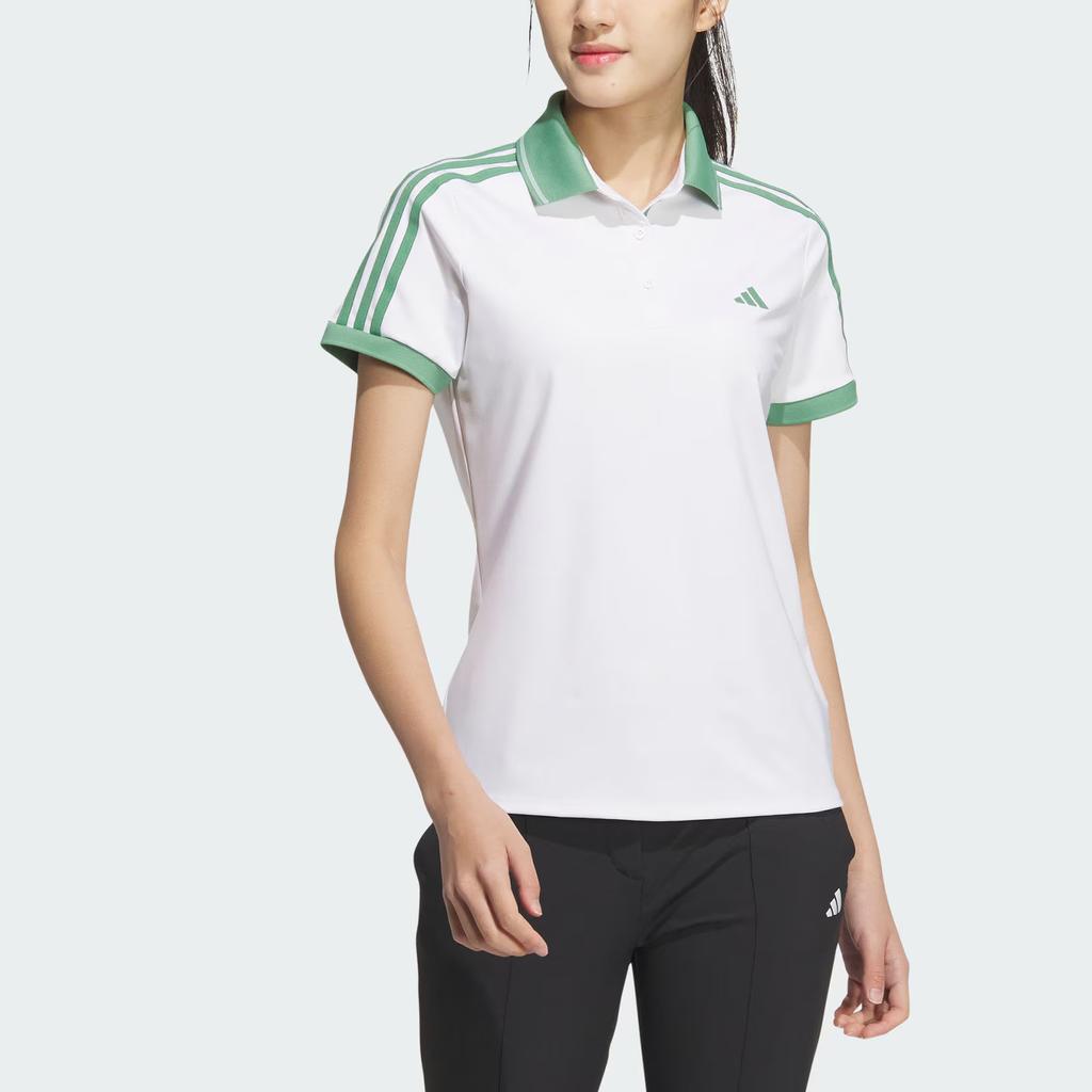 New Adidas Polo Shirt Women's White IS4733