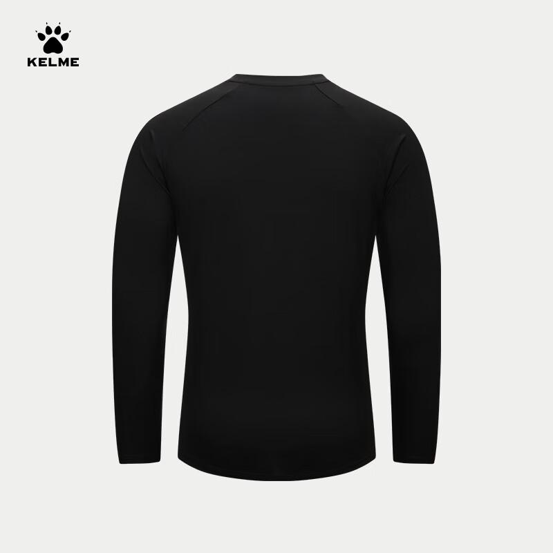 KELME Spring Cotton-Feel Quick-Dry Long Sleeve Sports T-Shirt Running Football Training Long Sleeve Sportswear Agate
