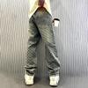 JYL Mens Jeans  Zipper Straight Summer Casual Trendy Denim Pants