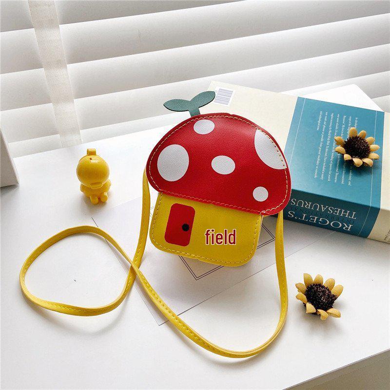 

Мини-сумка через плечо в корейском стиле 2024: Милая мультяшная сумка через плечо для женщин и детей красный