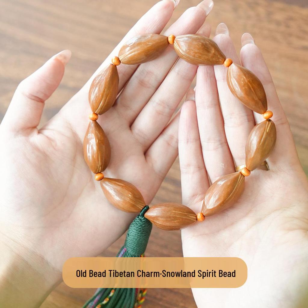 Olive Pit Handheld Plaything: Buddha Beads Rosary Jewelry Bracelet for Men & Women